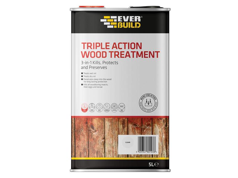 Everbuild Sika EVBLJUN01 Triple Action Wood Treatment