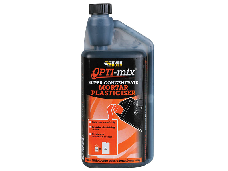 Everbuild Sika EVBOPTIMIX1 Opti-Mix Mortar Plasticiser 1 litre