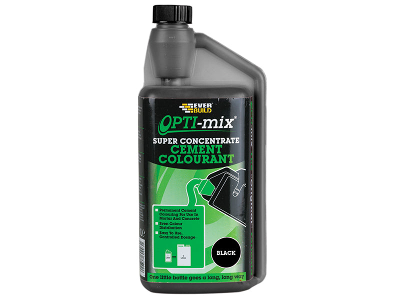 Everbuild Sika EVBOPTITONBK Opti-Mix Cement Colourant Black 1 litre