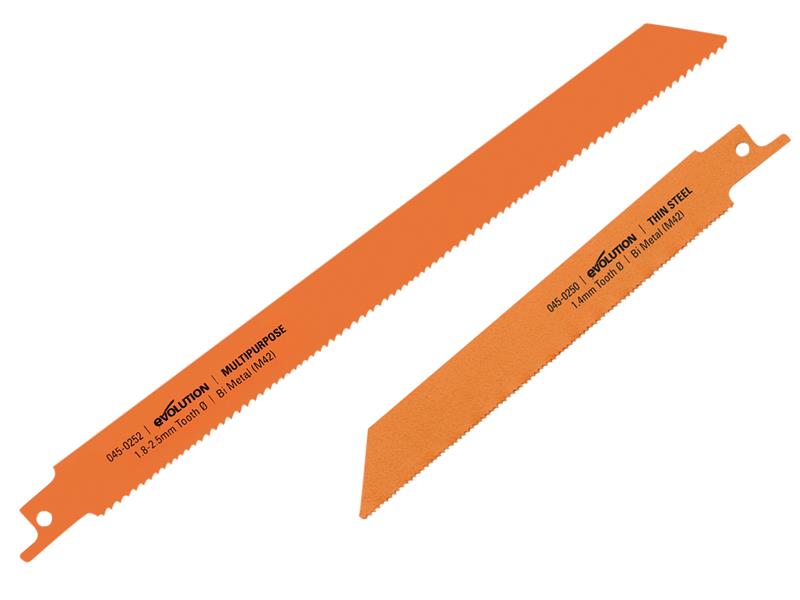 Evolution EVLRECMETAL RAGE8® Thin Steel & Multi-Purpose Blade Pack