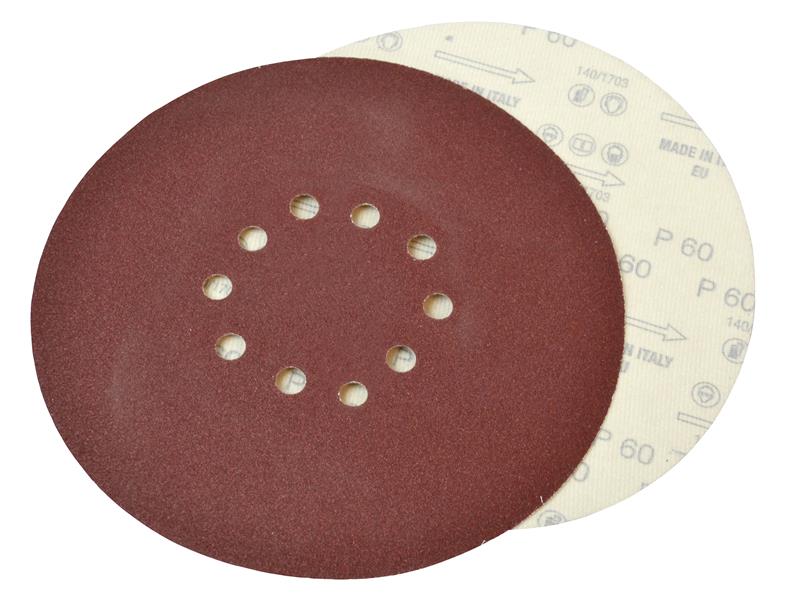 Faithfull FAIADRYDISCF Dry Wall Sanding Disc for Flex Machines 225mm Assorted (Pack 10)