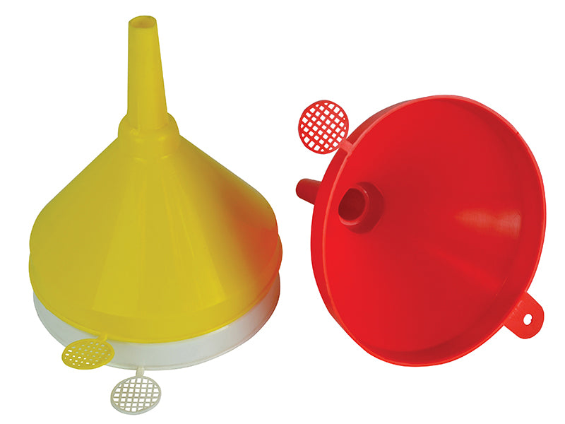 Faithfull FAIAUFUNNEL3 Plastic Funnel 150mm Set, 3 Piece