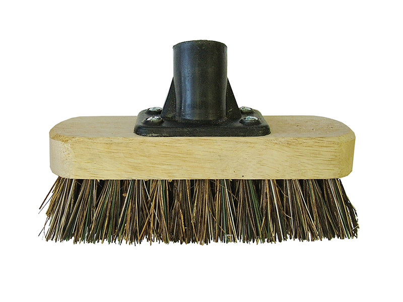 Faithfull FAIBRDECKSCR Deck Scrub Broom Head 175mm (7in) Threaded Socket