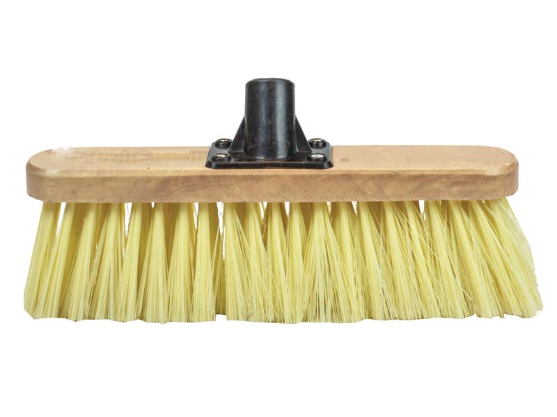 Faithfull FAIBRSOFT12R Soft Cream PVC Bristle Broom Head 300mm (12in) Threaded Socket