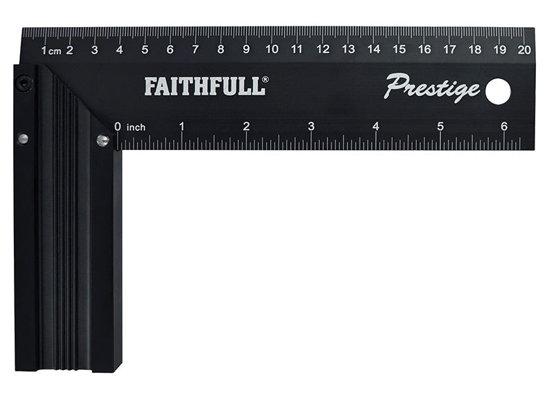 Faithfull FAICS8CNC Prestige Try Square Black Aluminium