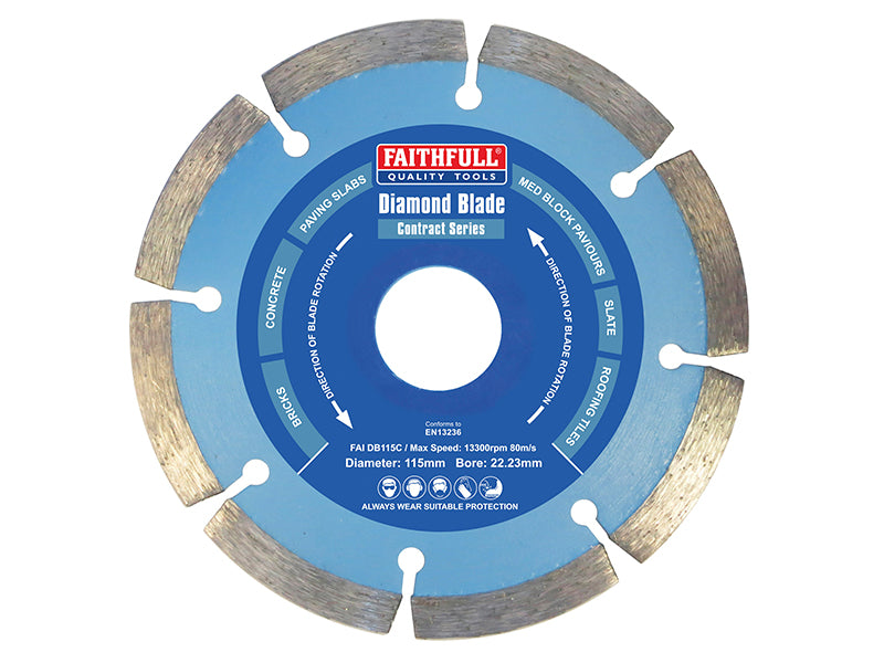 Faithfull FAIDB115C Contract Diamond Blade