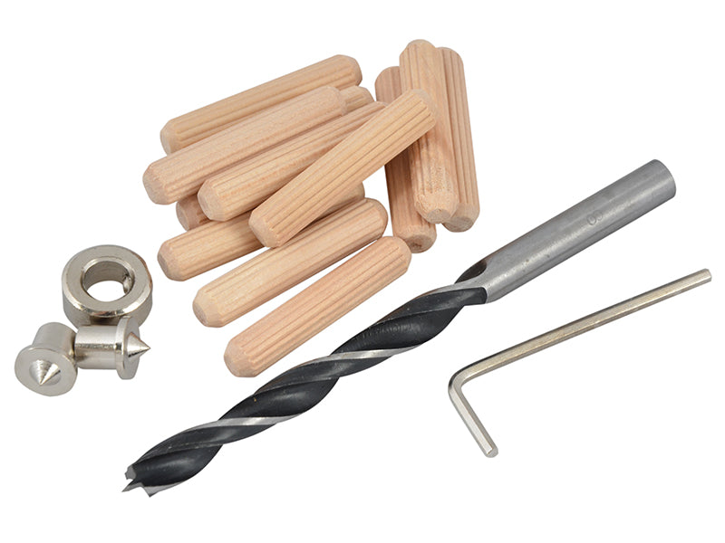 Faithfull FAIDOWKIT6 Dowels, Drill & Points Kit