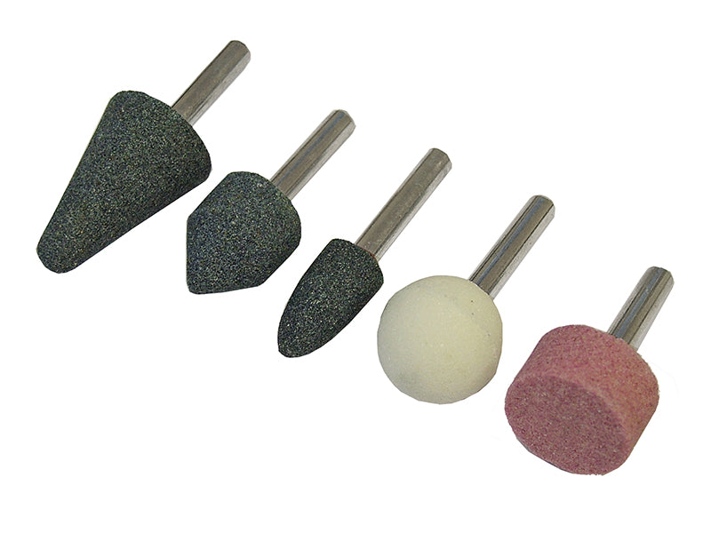 Faithfull FAIGWSET5 Mounted Grinding Stones Set, 5 Piece