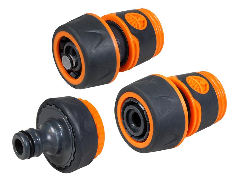 Faithfull FAIHOSE34KIT 3/4in Plastic Hose Fittings Kit, 3 Piece