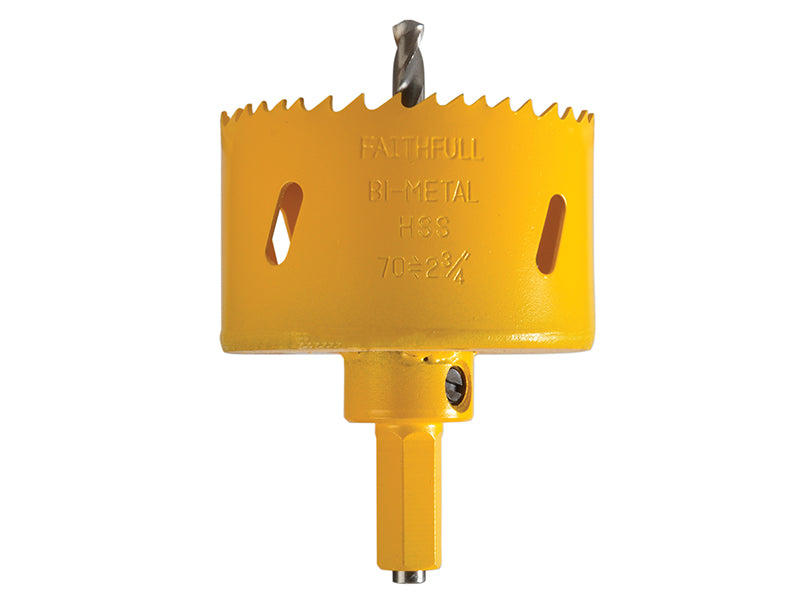 Faithfull FAIHS70SOFIT Soffit Cutter Holesaw 70mm One Piece