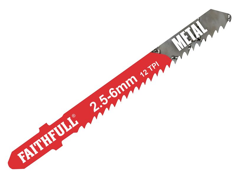 Faithfull FAIJBT118B Metal Cutting Jigsaw Blades Pack of 5 T118B