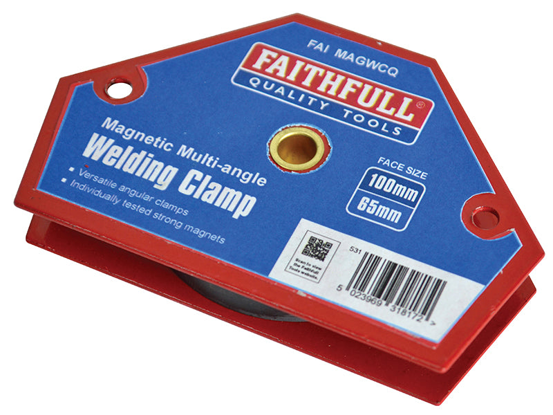Faithfull FAIMAGWCQ Welding Magnet Quick Clamp 100 x 65mm