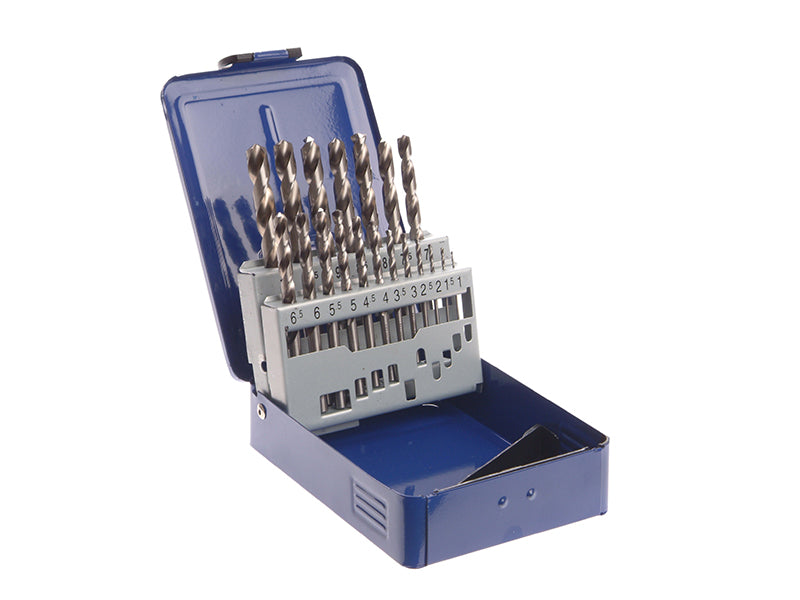Faithfull FAIMSET19PRO HSS PRO Drill Sets in Metal Case