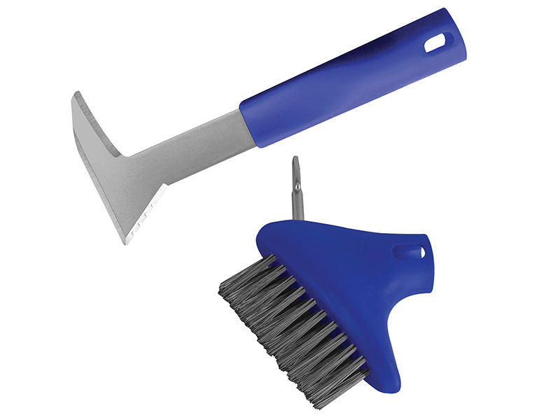 Faithfull FAIPATKIT Auto-Lock Patio Steel Brush & Weeder