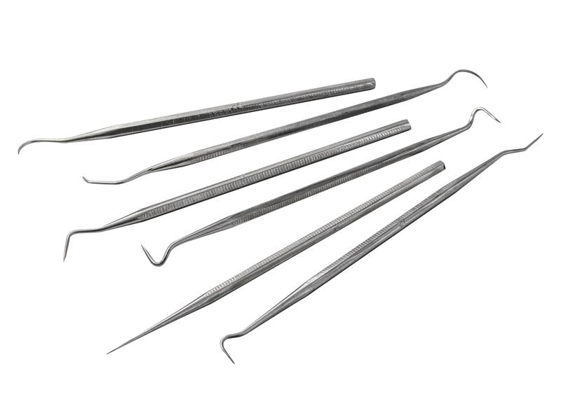 Faithfull FAIPICKSET Picks & Carvers Set 6 Piece Stainless Steel
