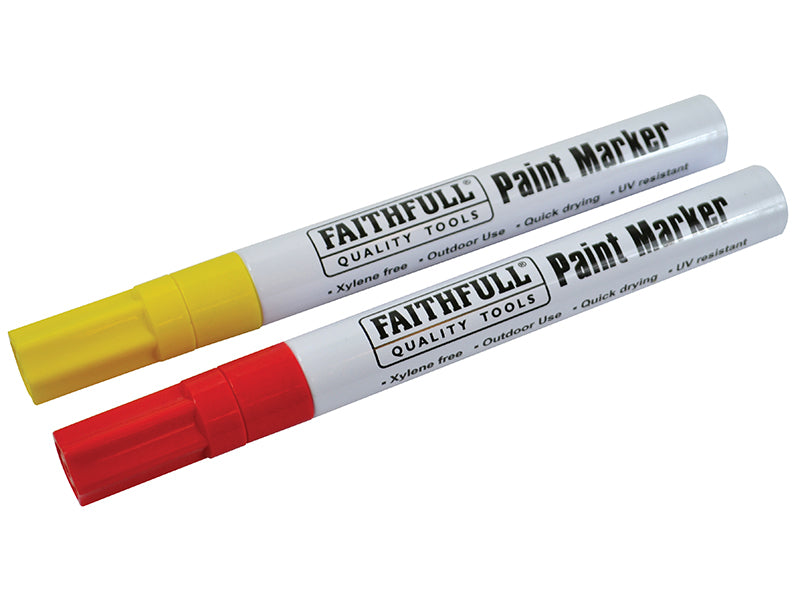 Faithfull FAIPMBLKWHI Paint Marker Pen