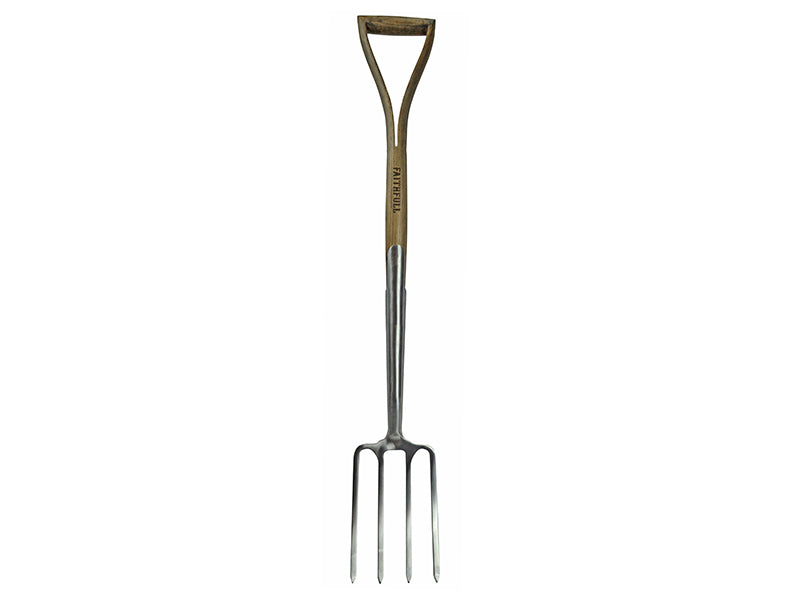 Faithfull FAIPRESBFSS Prestige Stainless Steel Border Fork Ash Handle
