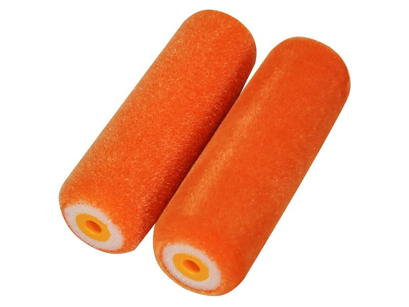 Faithfull FAIRMINI2FLO Flock Foam Mini Roller Refill (Pack 2)