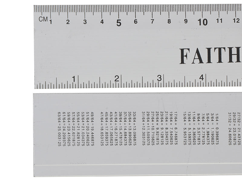 Faithfull FAIRULE300 Aluminium Flat Rule