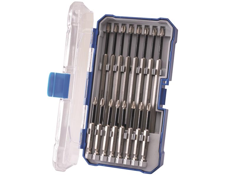 Faithfull FAISBSET16I Long Impact Bit Set in Case, 16 Piece