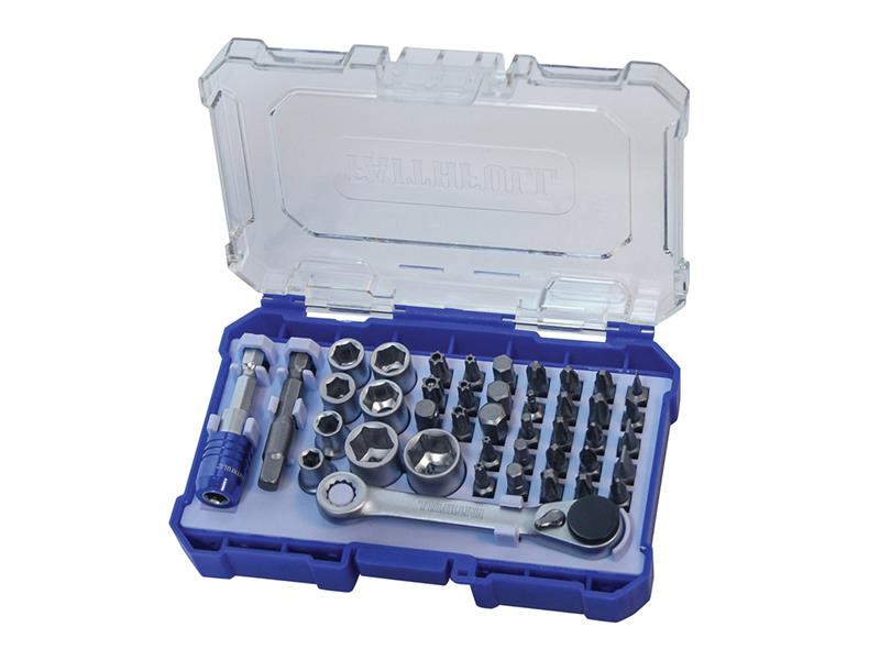 Faithfull FAISBSET42 Screwdriver Bit & Socket Set, 42 Piece