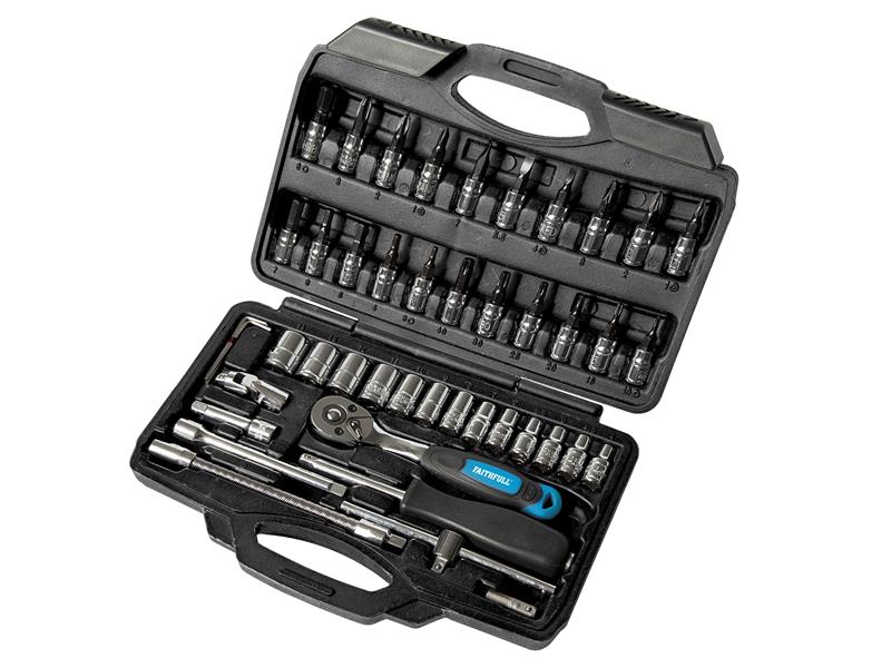 1/4in Socket Set, 46 Piece