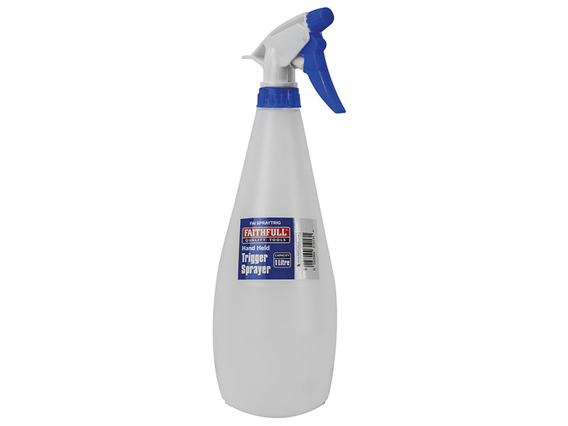 Faithfull FAISPRAYTRIG Hand Held Trigger Spray Bottle 1 litre