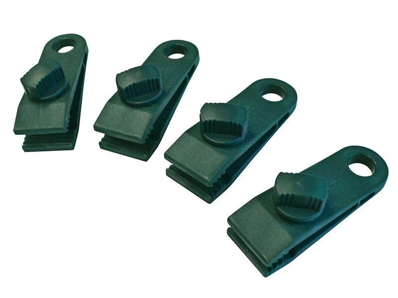 Faithfull FAITARPCLIPS Tarpaulin Clips - Set of 4