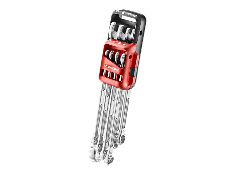 Facom FCM440XLJP8P 440XL Long Combination Wrench Set, 8 Piece