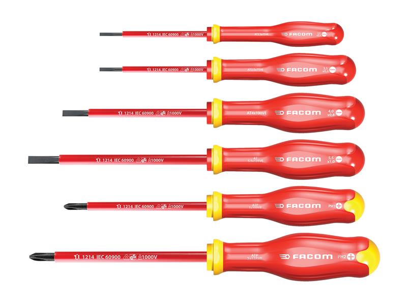 Facom FCMATPVEJ6PB Protwist® VDE Screwdriver Set, 6 Piece