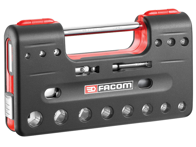 Facom FCMJLDBOX1PB 3/8in Drive 6-Point Detection Box Socket Set, 18 Piece