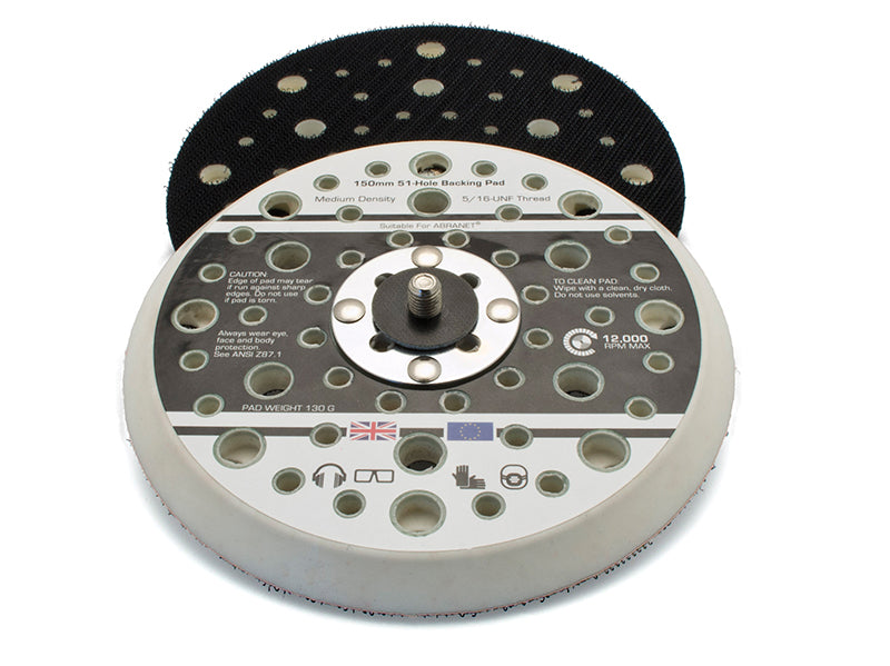 Flexipads World Class FLE17096 Dual Action Sander Pad 150mm GRIP® 5/16 UNF