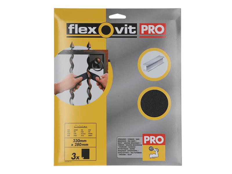 Flexovit FLV26306 Emery Cloth Sanding Sheets 230 x 280mm