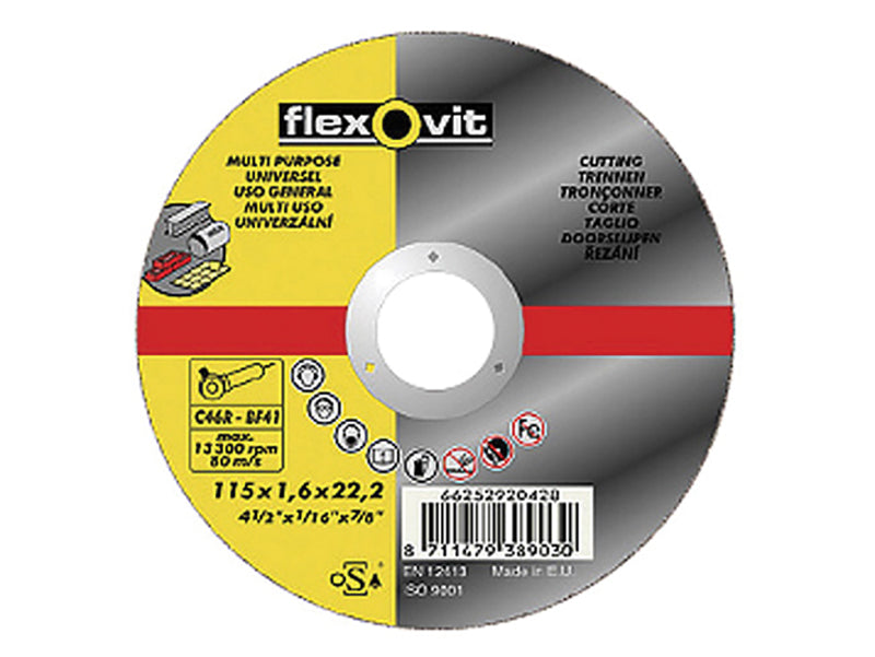 Flexovit FLV26779 Multi-Purpose Cutting Disc 230 x 22mm