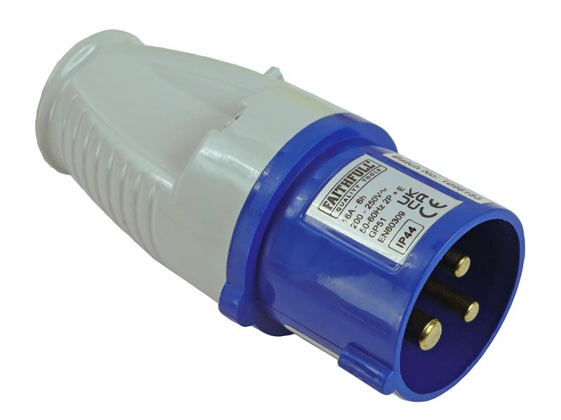 Faithfull Power Plus FPPPLUG16AMP Blue Replacement Plug 16A