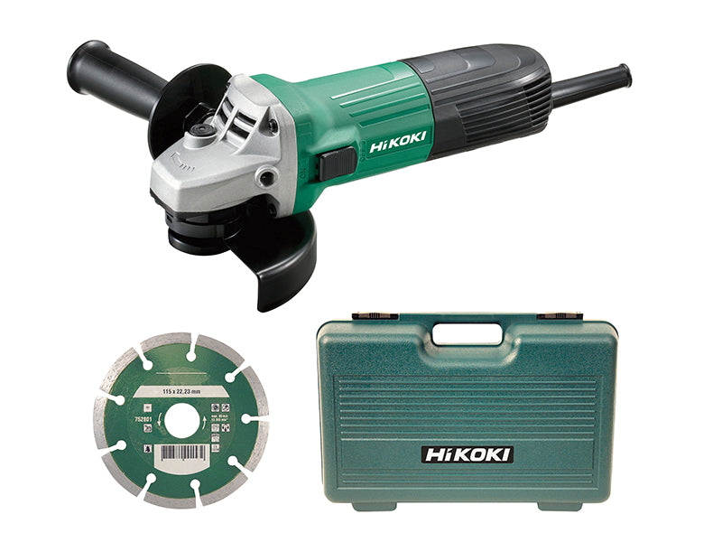 HiKOKI HIKG12STXCD G12STX Angle Grinder, Blade & Case
