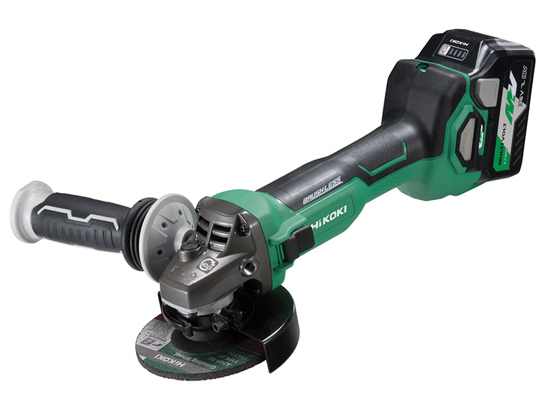HiKOKI HIKG3612DAJR G3612DA/JRZ Multi-Volt Angle Grinder 115mm 36V 2 x 2.5Ah Li-ion