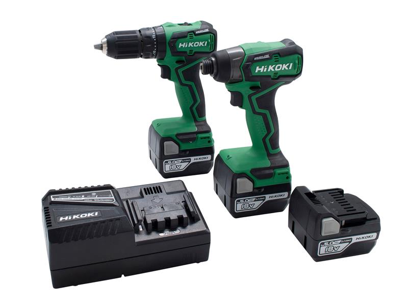 HiKOKI HIKKC18DDXJB KC18DDXJBZ Twin Pack 18V 3 x 5.0Ah Li-ion