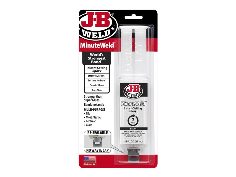 J-B Weld JBW50101UK MinuteWeld™ Epoxy Syringe 25ml