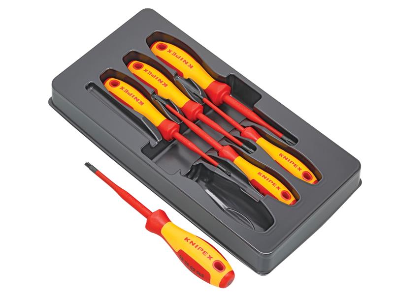 Knipex KPX002012V05 VDE Screwdriver Set, 6 Piece