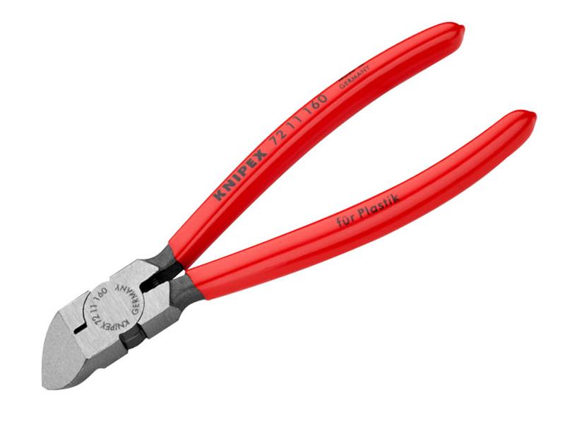 Knipex KPX7211160SB Diagonal Cutters for Plastics 160mm