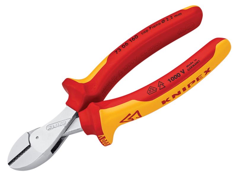 Knipex KPX7306160 VDE X-Cut Compact Diagonal Cutter 160mm