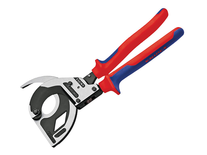 Knipex KPX9532320 3 Stage Ratchet Action Cable Cutters Multi-Component Grip 320mm