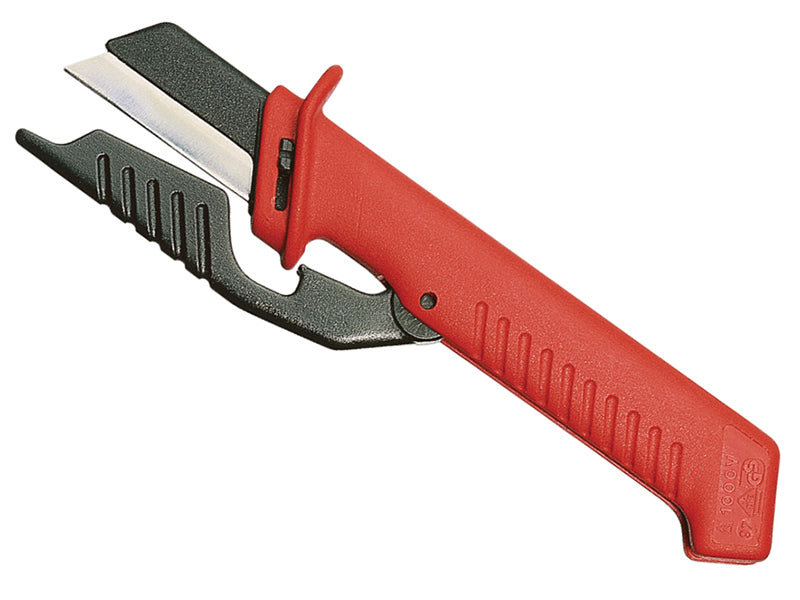 Knipex KPX9856 Cable Knife with Hinged Blade Guard