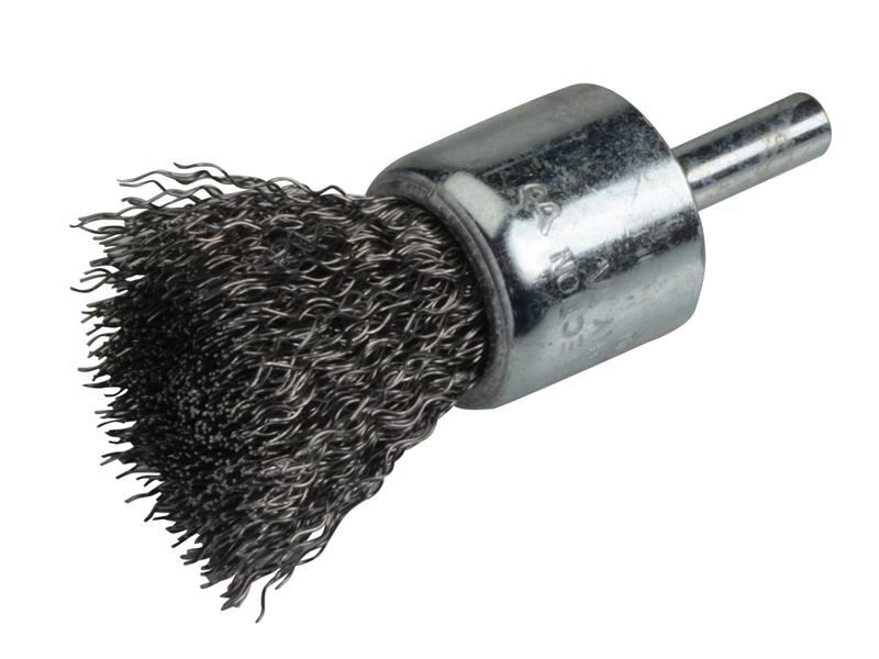 Lessmann LES45316107 DIY End Brush with Shank 23mm, 0.30 Steel Wire