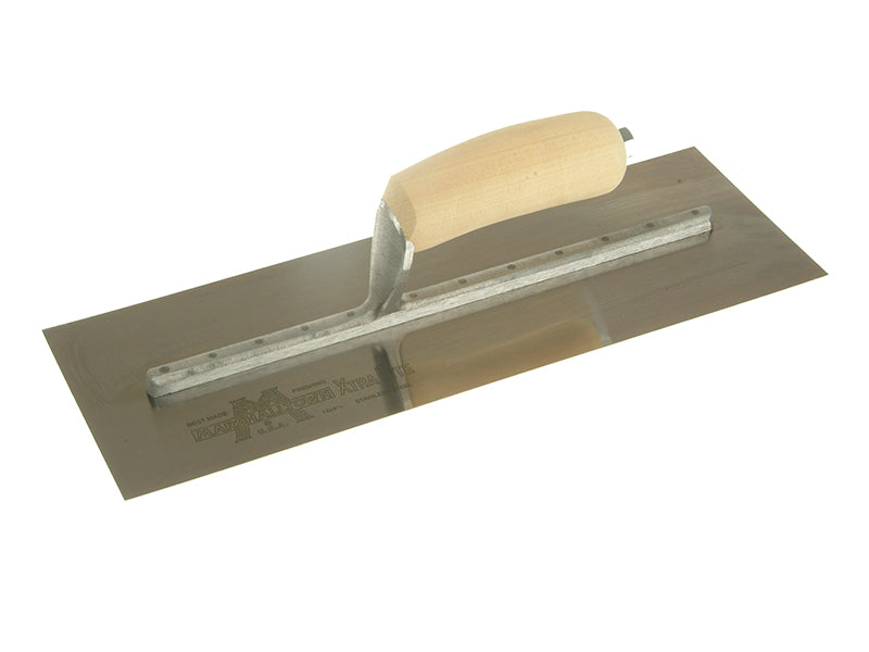 Marshalltown M/TMXS73SS MXS73SS Cement Trowel Stainless Steel Wooden Handle 14 x 4.3/4in