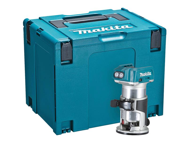 Makita MAKDRT50ZJ DRT50ZJ BL LXT Router/Trimmer Body 1/4 & 3/8 18V Bare Unit + Case