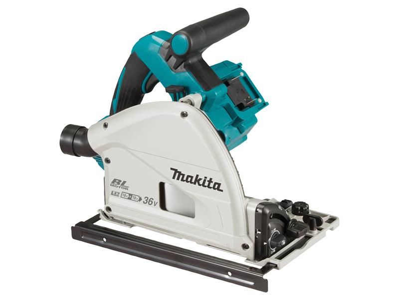 Makita MAKDSP601ZJU DSP601ZJU Brushless LXT Plunge Saw with Wireless Unit 36V (2 x 18V) Bare Unit