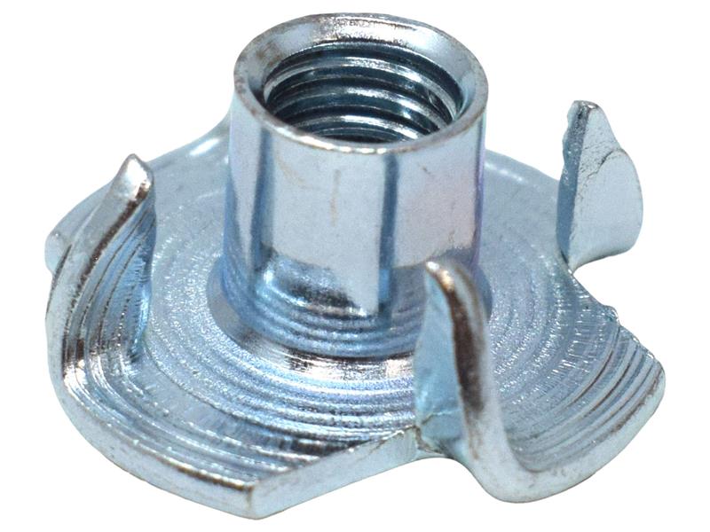 Pronged Tee Nut, Zinc Plated