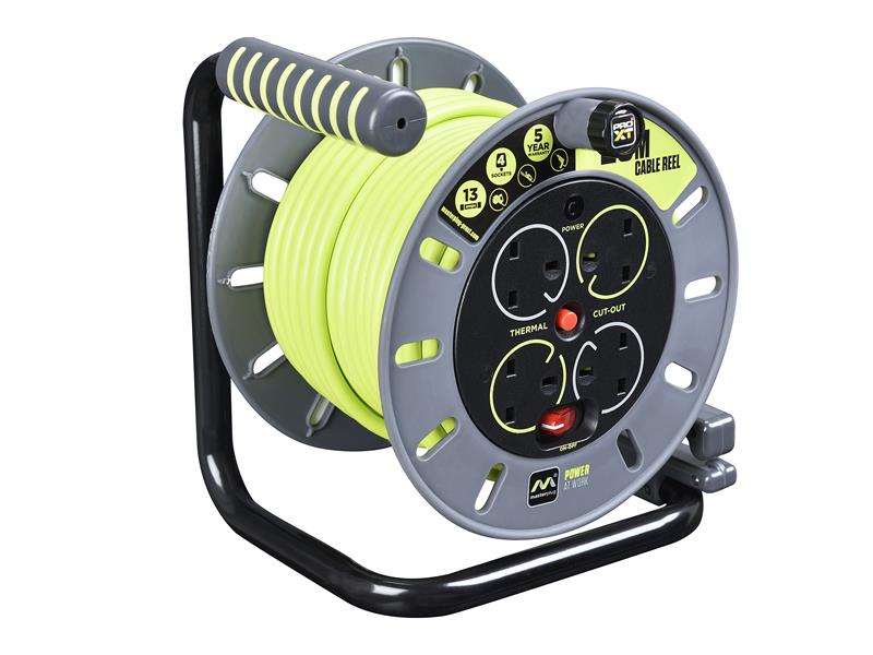 Masterplug MSTOMU25134 PRO-XT Open Cable Reel